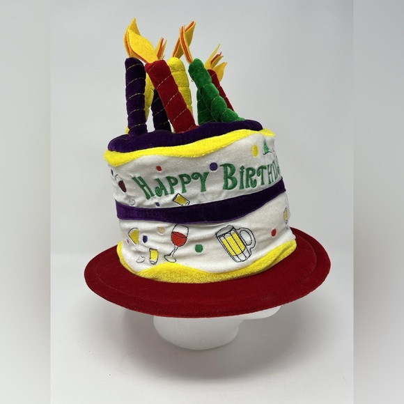 Colorful Birthday Cake Hat - Picture 1 of 9